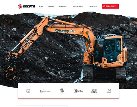 excavator website browser